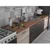 Bucatarie Alfa 320, wenge/sonoma, blat termic nuc, corp hota
