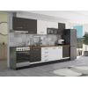 Bucatarie Alfa 320, alb/wenge, blat termic nuc, corp hota
