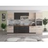 Bucatarie Alfa 320, wenge/sonoma, blat termic nuc, corp pentru cuptor incorporabil