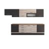 Bucatarie Alfa 320, sonoma/wenge, blat termic nuc, corp hota