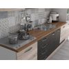 Bucatarie Alfa 320, wenge/sonoma, blat termic nuc, corp pentru cuptor incorporabil