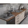 Bucatarie Alfa 320, sonoma/wenge, blat termic nuc, corp pentru cuptor incorporabil