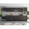 Bucatarie Alfa 380, wenge, blat termic nuc, corp hota, soldat