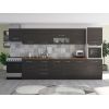 Bucatarie Alfa 380, wenge, blat termic nuc, corp hota, soldat