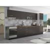 Bucatarie Alfa 380, wenge, blat termic nuc, corp hota, soldat