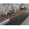 Bucatarie Alfa 380, wenge, blat termic nuc, corp hota, soldat