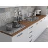 Bucatarie Alfa 320, alb, blat termic nuc, corp pentru cuptor incorporabil