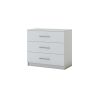 Pat 2227, 160x200, tapitat, Gri, cu 2 noptiere si o comoda