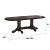Masa extensibila 200-250x100 cm, Jork, lemn wenge