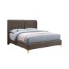 Set pat 1929, 160x200 cm, maro,  2 noptiere, comoda, oglinda