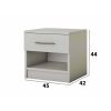 Pat 9050, 160x200, tapitat, Maro, cu 2 noptiere si comoda