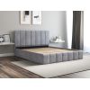 Pat Cozy, 140x200 cm, gri deschis, suport saltea din PAL