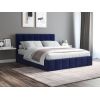 Pat Cozy cu saltea, 160x200 cm, albastru, suport saltea din PAL
