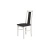 SET 5 scaune + 1 gratis, Scaun din lemn masiv de fag tapitat cu stofa S-38 Boss14 B24B, alb