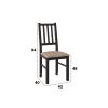 Set 5 scaune + 1 gratis, Scaun din lemn masiv de fag tapitat cu stofa s-38 boss4 w2, wenge