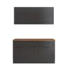 Bucatarie Sofia 140 cm, Wenge, Blat termic nuc