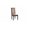 Set masa extensibila 160/200x90 cm MB-13 Venus5 cu 8 scaune tapitate Roma4 O 25b, nuc, lemn masiv de fag, MDF, stofa