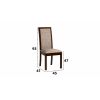 Set masa extensibila 160/200x90 cm MB-13 Venus5 cu 8 scaune tapitate Roma4 O 25b, nuc, lemn masiv de fag, MDF, stofa