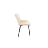 Set 4 Scaune Bucatarie Tapitat S-212, Stofa, Bej