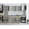 Bucatarie sofia 260 cm, wenge / sonoma, blat termic wenge, corp cuptor incorporabil