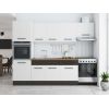 Bucatarie Sofia 260 cm, Alb / Wenge, Blat termic nuc, Corp cuptor incorporabil
