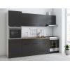 Bucatarie Sofia 260 cm, Wenge, Blat termic nuc, Corp cuptor incorporabil