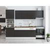 Bucatarie Sofia 260 cm, Wenge / Alb, Blat termic nuc, Corp cuptor incorporabil