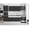 Bucatarie Sofia 260 cm, Wenge / Alb, Blat termic nuc, Corp cuptor incorporabil