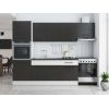 Bucatarie sofia 260 cm, wenge / alb, blat termic wenge, corp cuptor incorporabil