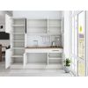 Bucatarie Sofia 200 cm, Alb, Blat termic nuc, Corp cuptor incorporabil