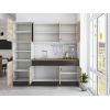 Bucatarie Sofia 200 cm, Sonoma / Wenge, Blat termic nuc, Corp cuptor incorporabil