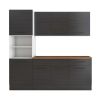 Bucatarie Sofia 200 cm, Wenge, Blat termic nuc, Corp cuptor incorporabil
