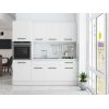 Bucatarie Sofia 200 cm, Alb, Blat termic alb, Corp cuptor incorporabil