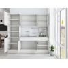 Bucatarie Sofia 200 cm, Alb, Blat termic alb, Corp cuptor incorporabil
