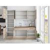 Bucatarie Sofia 200 cm, Sonoma, Blat termic nuc, Corp cuptor incorporabil