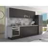 Bucatarie Alfa 260, Cu vitrina, Wenge, Blat termic travertin
