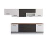 Bucatarie Alfa 320, wenge/alb, blat termic nuc, corp hota