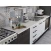 Bucatarie Alfa 320, alb/wenge, blat termic alb, corp hota