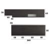 Bucatarie Alfa 320, wenge, blat termic alb, corp hota