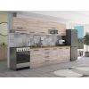 Bucatarie Alfa 320, sonoma, blat termic nuc, corp hota