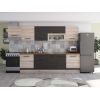 Bucatarie Alfa 320, wenge/sonoma, blat termic nuc, corp hota