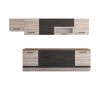 Bucatarie Alfa 320, wenge/sonoma, blat termic nuc, corp hota