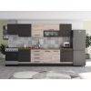 Bucatarie Alfa 320, sonoma/wenge, blat termic nuc, corp hota