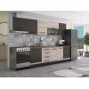Bucatarie Alfa 320, sonoma/wenge, blat termic nuc, corp hota