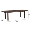 Set masa extensibila 160/240x90 cm MB-13 Venus5l cu 10 scaune tapitate Roma4 O 25b, nuc, lemn masiv de fag, MDF, stofa