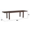 Set masa extensibila 160/240x90 cm MB-13 Venus8 cu 10 scaune tapitate Roma4 O 25b, nuc, lemn masiv de fag, MDF, stofa