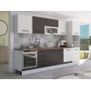 Bucatarie Alfa 320, wenge/alb, blat termic nuc, corp pentru cuptor incorporabil