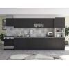 Bucatarie Alfa 380, wenge, blat termic alb, corp hota, soldat