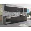 Bucatarie Alfa 380, wenge, blat termic alb, corp hota, soldat