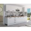 Bucatarie Alfa 320, alb, blat termic nuc, corp pentru cuptor incorporabil